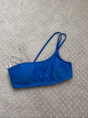 aerie Blue One-Shoulder Bikini Top